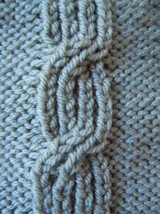 Cable knitting stitch pattern